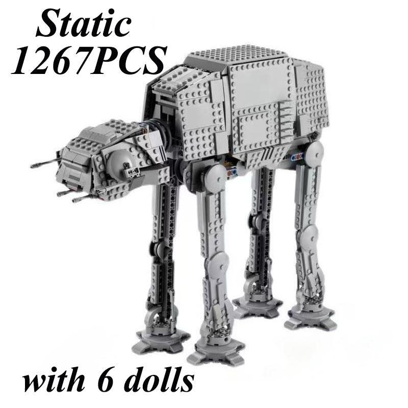 3 Arten Space War AT-AT All-Terrain gepanzerter Walker Transportroboter Bausteine mit motorisierten Bausteinen Spielzeug Geschenke