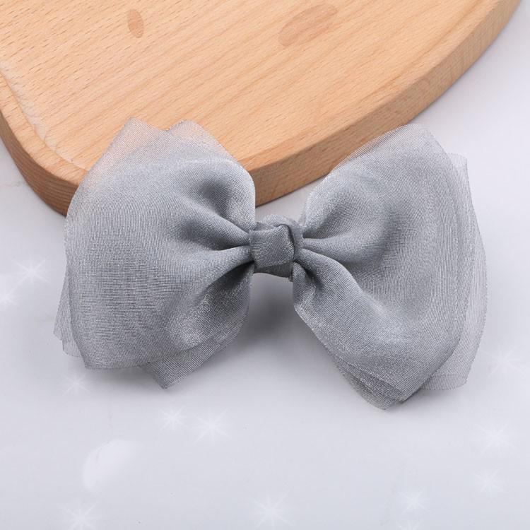 Korean Princess Pearl Bow Hair Clip for Girls - Fashionable Yarn DIY Headwear