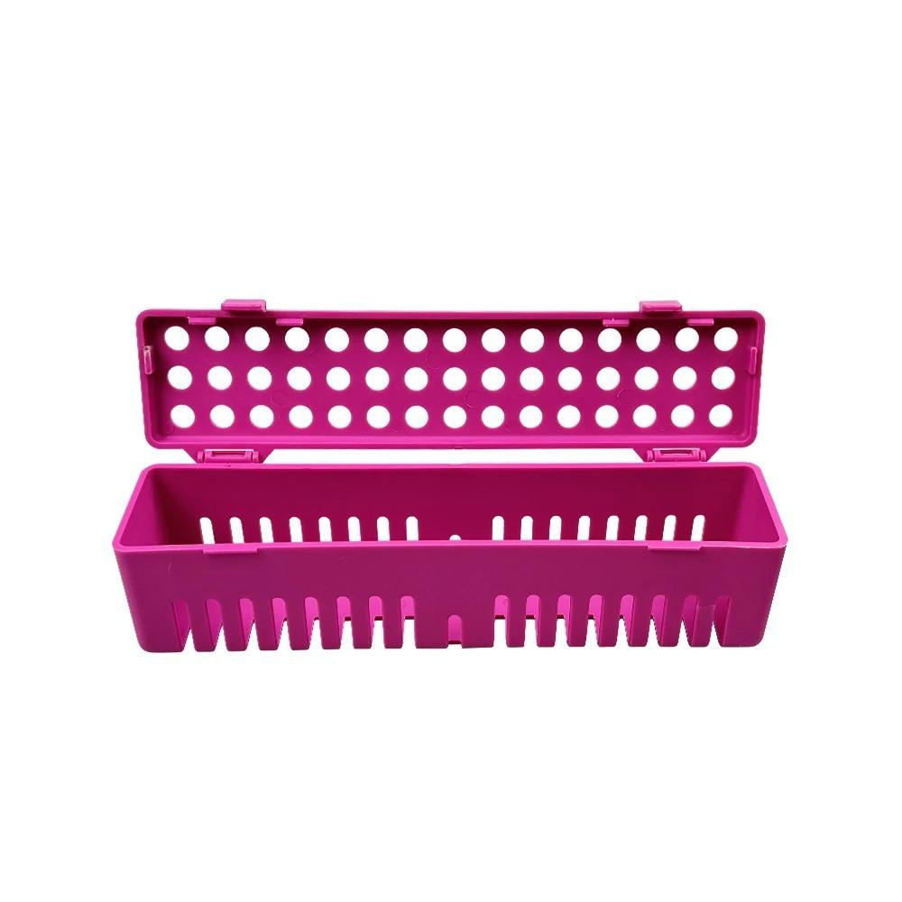 Kunststoff Zahnärztliches Sterilisationsetui Perforiertes Design Zahnärztliches Desinfektionsfach Klinikgebrauch
