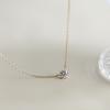 Silver Gold Plated Necklace Versatile Single Sparkling Zircon Clavicle Chain for Women Wedding Jewelry