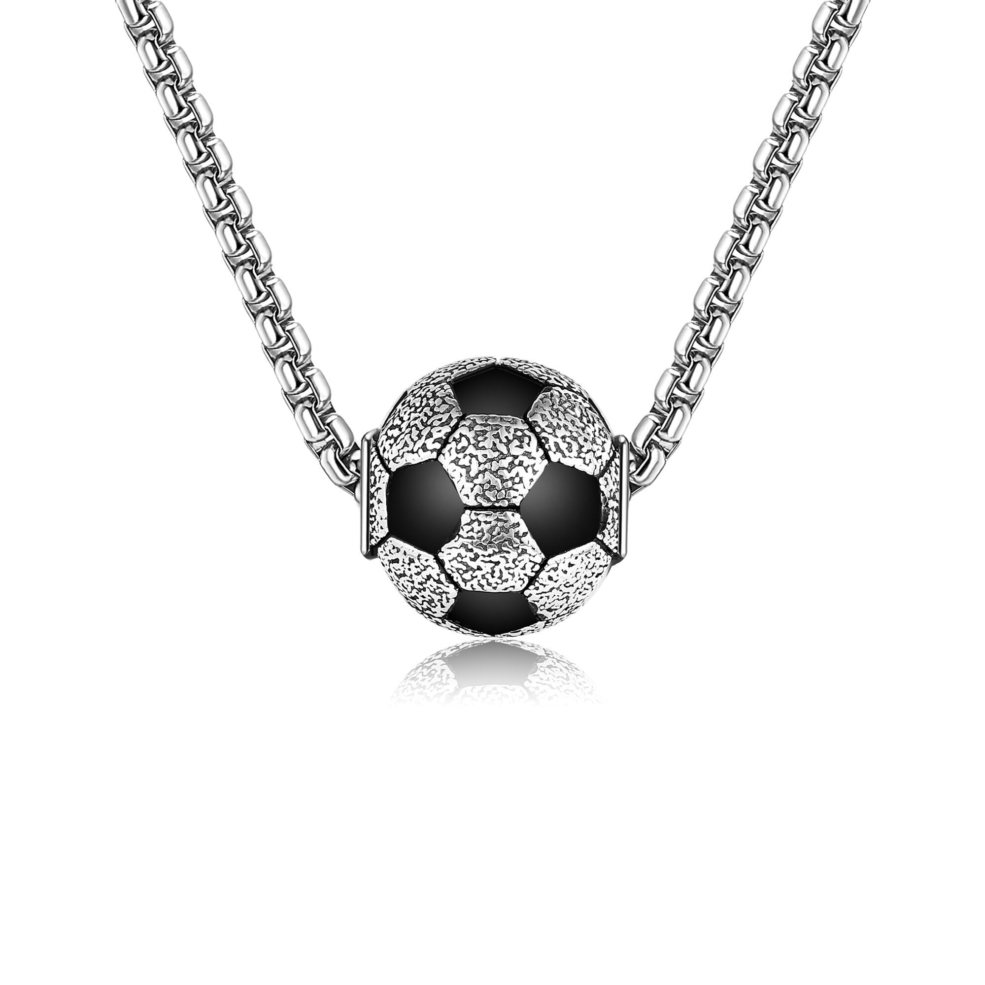 

Футбольный серебряный футбольный мяч футбольная цепочка футбольный подарок ожерелье, 925, аксессуар, ожерелье, мужской, женский, товары,