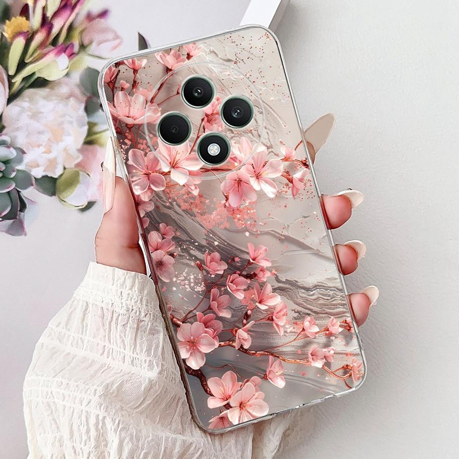For Oppo Reno 12F 5G Case Reno12 FS CPH2637 Colorful Flowers Painted Cover Soft Silicone Case For Oppo Reno12 F 4G Reno12F Shell