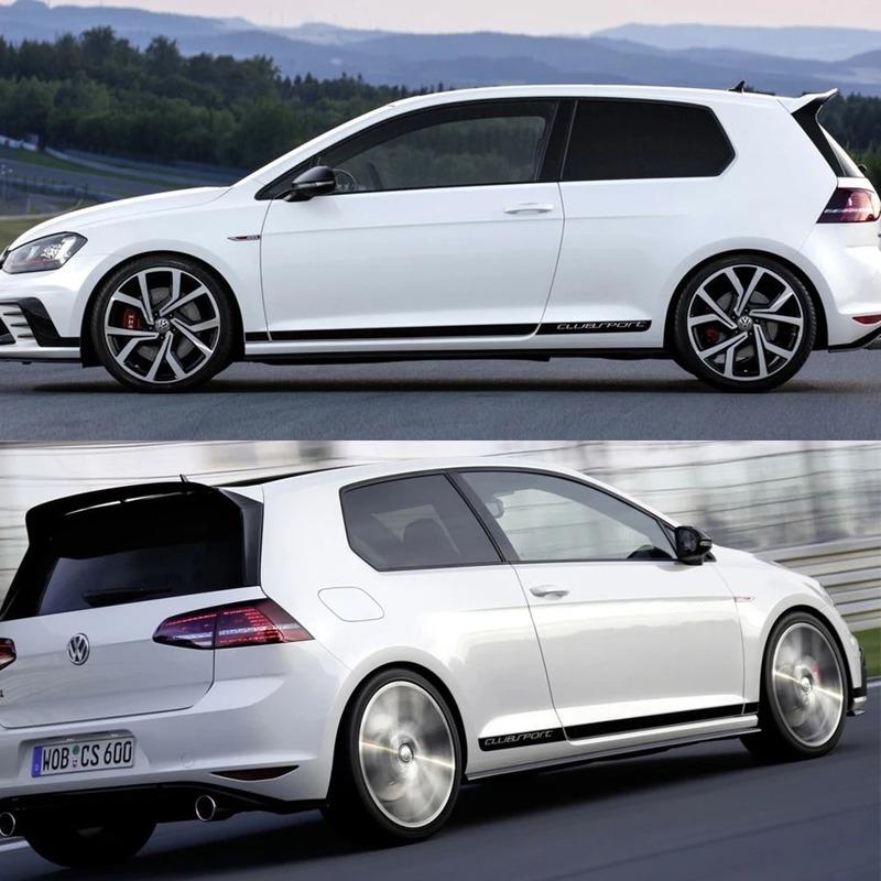 Car Side Door Long Stripes Stickers for Volkswagen VW Golf 7 MK7 Vinyl Film Decals Automobiles Styling Tuning Auto Accessories