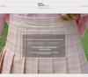 Women's High Waist A-Line Skirt - Summer 2025 Plaid Pleated Design