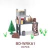 DIY WK2 Infanterie Sanitäter Soldat Motorrad Sowjetische US-Armee Militär Waffe Waffen Baustein Ziegel Kinder Kind Geschenke Spielzeug