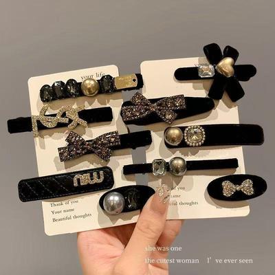 Korean Style Black Duckbill Hair Clip for Women's Bangs and Broken Hair Fixing