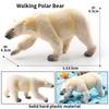 Oenux Arctic South Pole Animals Simulation Polar Bear Ursus Maritimus Action Figures Solid PVC Model Figurine Kid Toy Gift