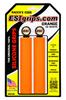 ESI Grips Edge MTB 30mm Outer Diameter x 130mm Length Racer's Grips, CESGRREOR, Orange,