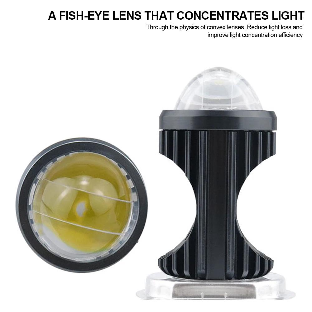 H4 BA20D PX15D Motorcycle LED Headlight 3030 Chips Super Bright Strobe Flash Beam Headlamp Scooter Motorbike Headlight Bulbs