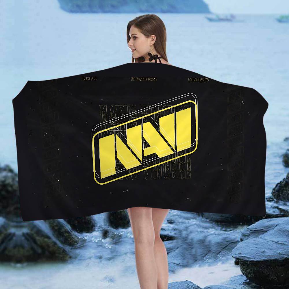 Navi Natus Vincere Anime Beach Swimming Towel Soft Absorbent Washcloth Children's Gifts for Kids Travel Camping Gym