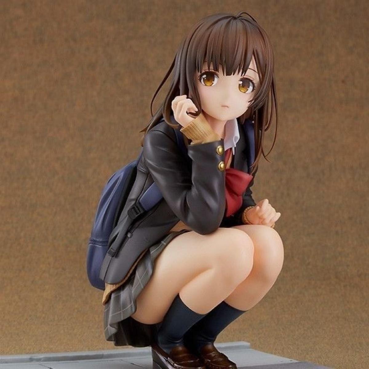 

Anime Figure Ogiwara Sayu Shave The Beard And Pick Up Schoolgirl Sitting Uniforms Model Ornaments Collection Doll Toys Gift