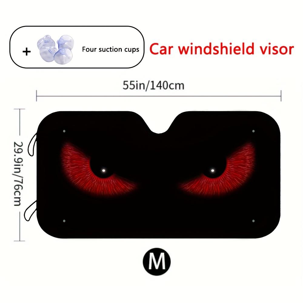 The sharp eyeglass pattern on the car sun visor helps prevent UV rays and lower the interior temperature. красный