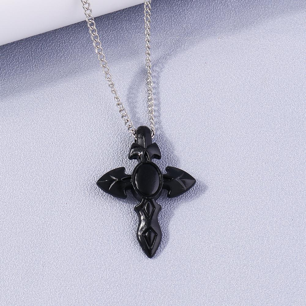 Готическая Черепная Крестовая Иисуса Ожерелье для Женщин Мужчин Панк Религиозный Распятие Сердце Амулет Ожерелья Ювелирные Изделия Подарки