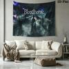 Bloodborne Wall Tapestry Aesthetic Wall Hanging Printed Fabric Blanket Decorative Tapestries for Bedroom Living Room Home Decor