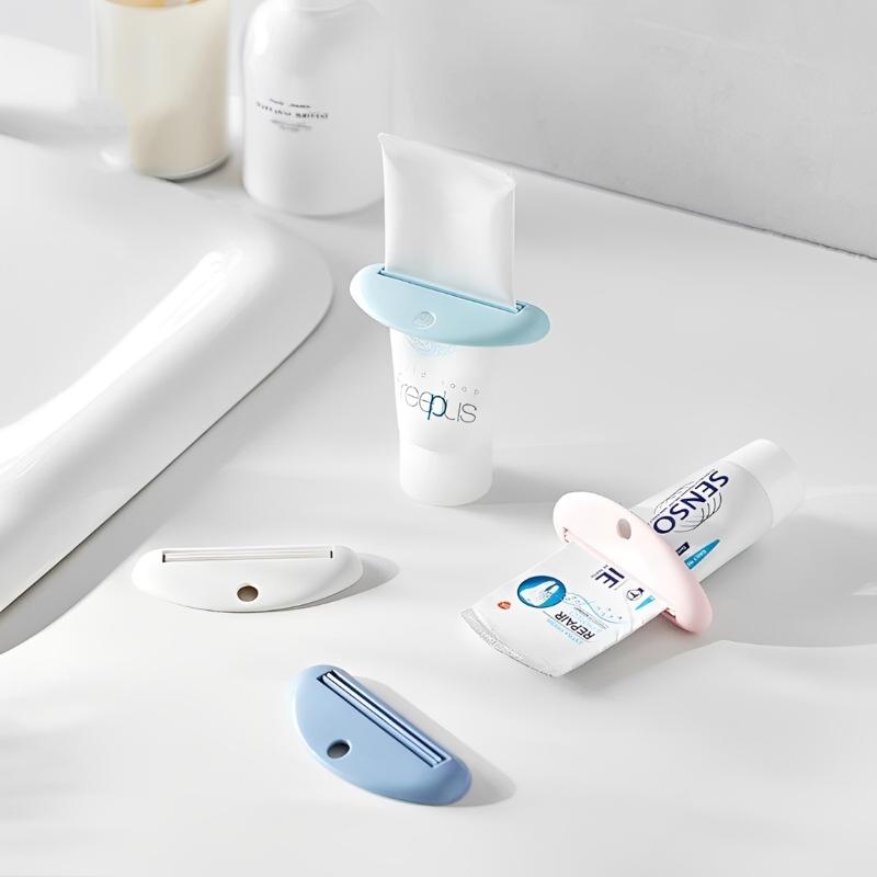 Multifunction Manual Toothpaste Tube Squeezer Clip Facial Cleanser Dispenser Extruding Clamp Bathroom Accessory
