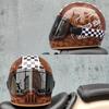 ORZ Retro Full Helmet Motorcycle Motorcycle Helmet Four Seasons Couple Street Bike Helmet Riding