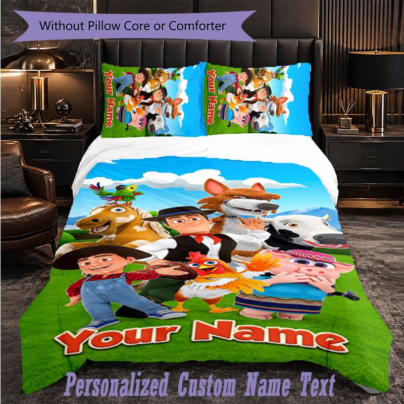 Personalized 3Pcs Bedding SetLa Granja de Zenón Custom Text Duvet Cover Pillowcase Set Bedroom Gift