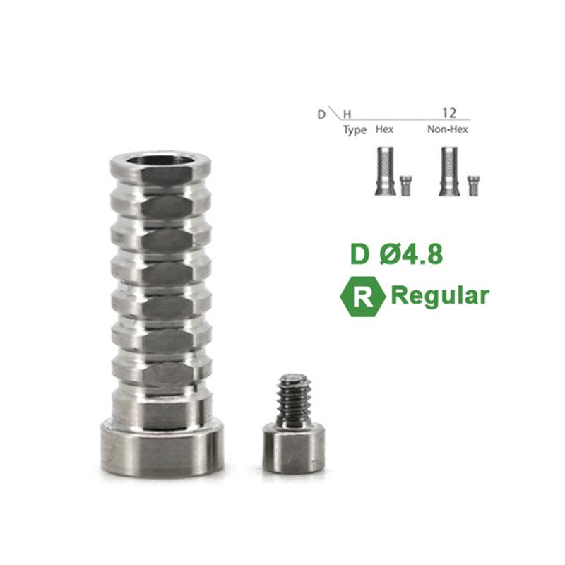 Dental Lab Ti Base Abutment Non-Hex Temporary Cylinder Oral Care Accessories Implant Replacements