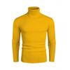 Mens Slim Fit High Neck Knit Sweater With Ribbed Hem Long Sleeve Winter Casual Top