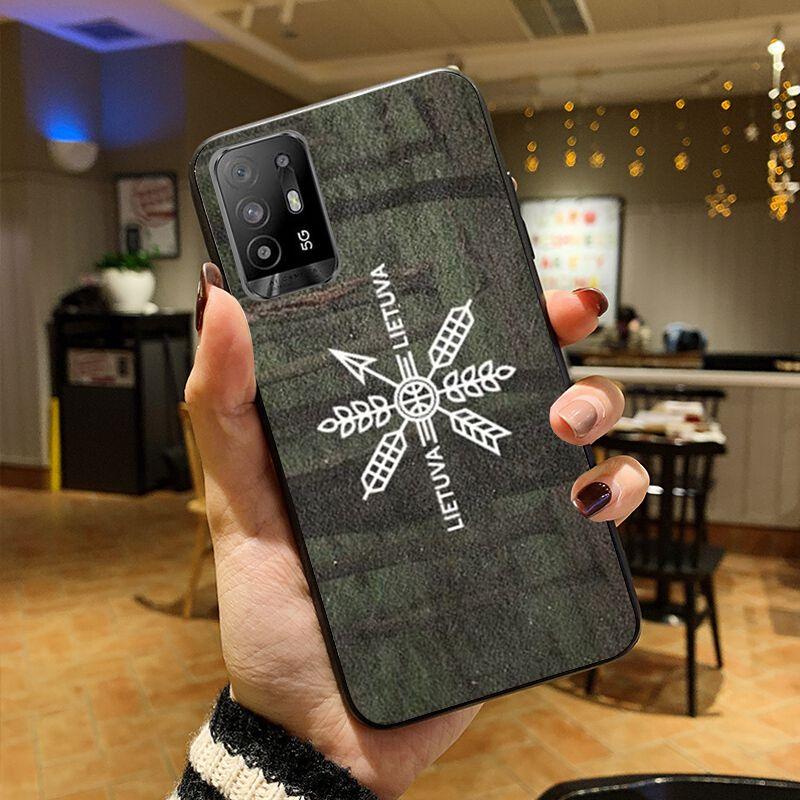 Cover per telefono albero del sole etnico lettone per OPPO A74 A94 5G A3S A5S A9 A12 A15S A52 A53S A72 A73 2020 A91 5G Custodie coque