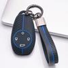 Key Fob Cover for Leapmotor T03 S01 C11 C01 with Keychain Anti-Scratch Shockproof Protective Shell Holder with Honeycomb Texture Shockproof Structure