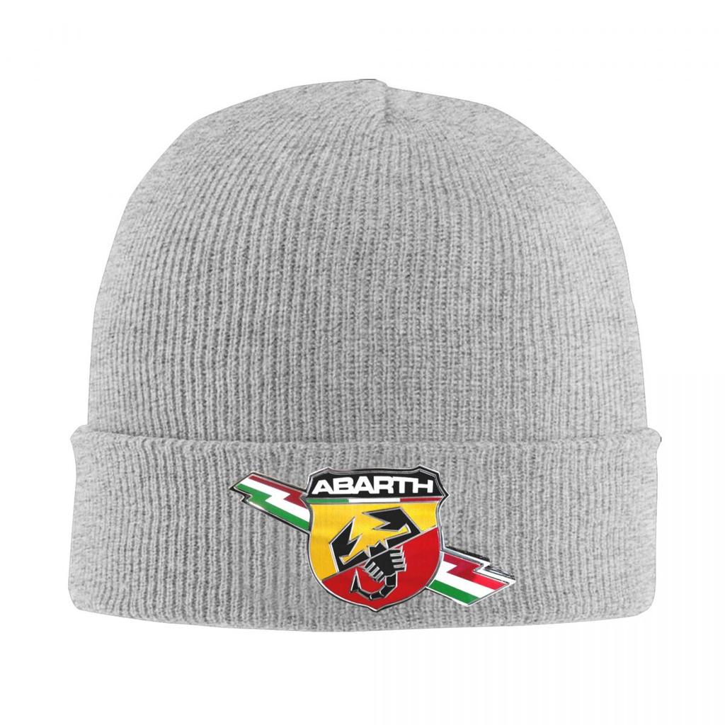 Abarth C Cool Print 9 Warm Knitted Cap Winter Knit Bonnet Hat Skullies Beanies Hip Hop Caps for Unisex