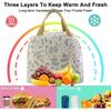 1 Pack of Ink Pattern Insulation Bag, Bento Bag, Lunch Box Bag, Outdoor Travel Ice Pack, Picnic Bag, Lunch Bag