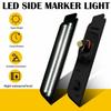For 2010-2015 Chevrolet Camaro LED Side Marker Light Super Bright White Smoked 2