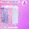 Paper Lanterns Set, 8Pcs Jellyfish Decorations For Under The Sea Partys Decorations Supplies, Jellyfish Lanterns