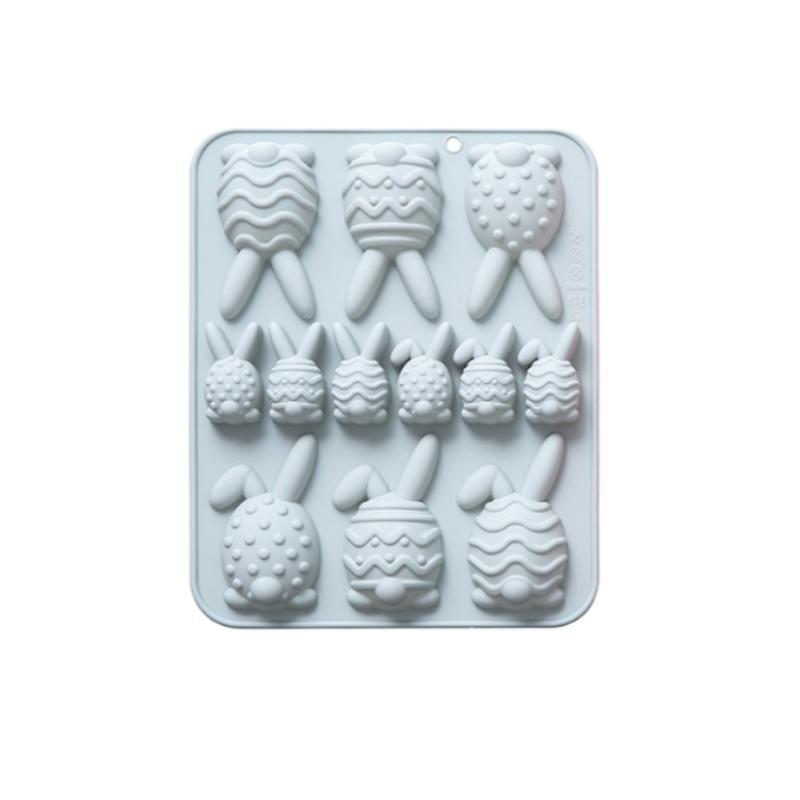 

Easter Bunny Egg Shaped Silicone Mold DIY Cake Cookies Mold Chocolate Candy Dessert Baking Tool For Easter Party Decoration синий