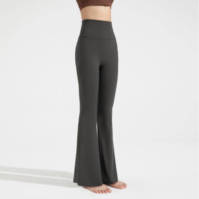 Sexy Milk Brown High Waist Hip Lift Micro-Pull Fitness Trousers