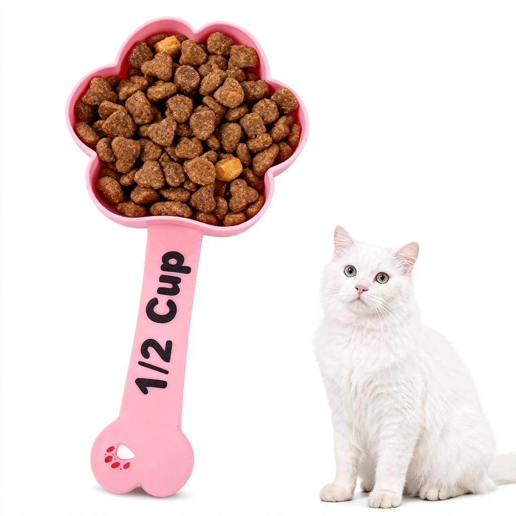 Sturdy Plastic Pet Food Spoon - Easy to Clean Scoop for Blending Wet Food for Dogs And Cats, Ideal for Feeding Pets