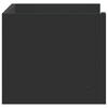 Wall Shelf Black 70.5 X 35 X 30.5 Cm Particleboard