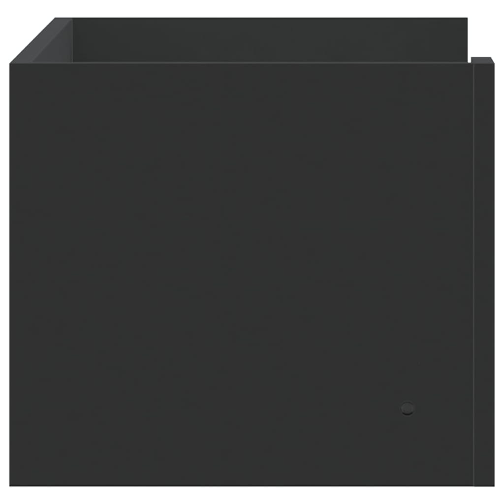 Wall Shelf Black 70.5 X 35 X 30.5 Cm Particleboard
