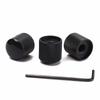 3 Pcs Electric Guitar Bass Effect Knob Volume Tone Control Knob Potentiometer Cap Metal Dome Knobs Replacement Parts