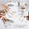 34-Piece Silicone Kitchen Utensil Set, Perfect for Single Living, Housewarming Gifts, Mother's Day Gifts, Heat-Resistant, Durable Wooden Handles, Suit