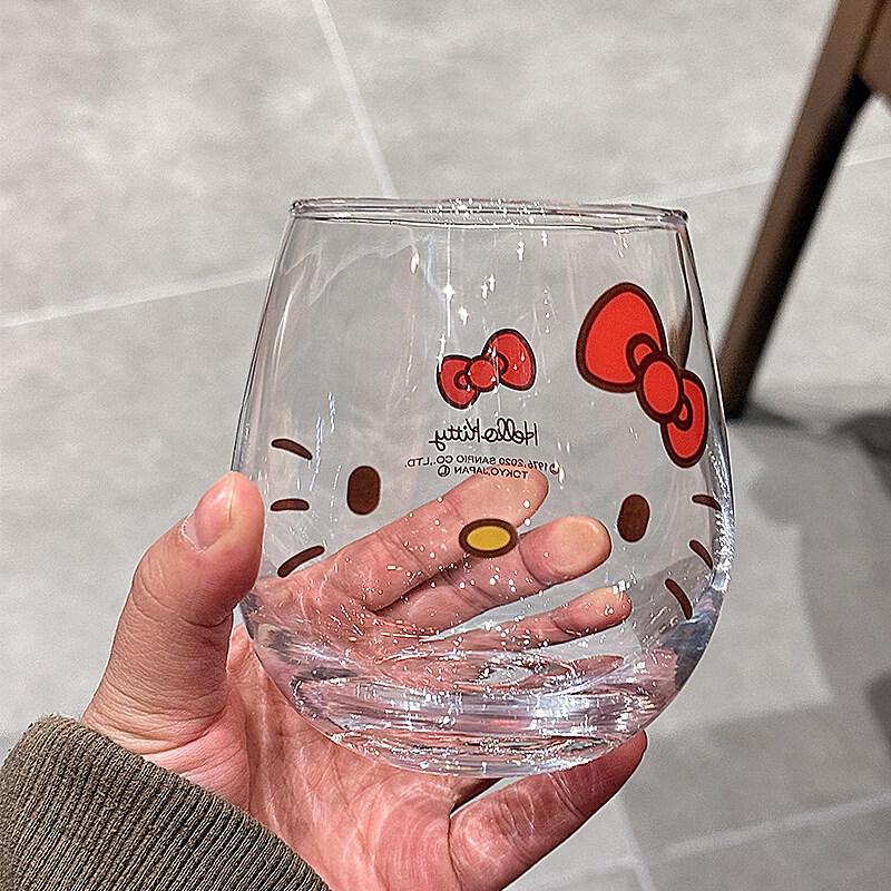 ZISIZ Chiikawa Cute Cat Glass Milk Cup