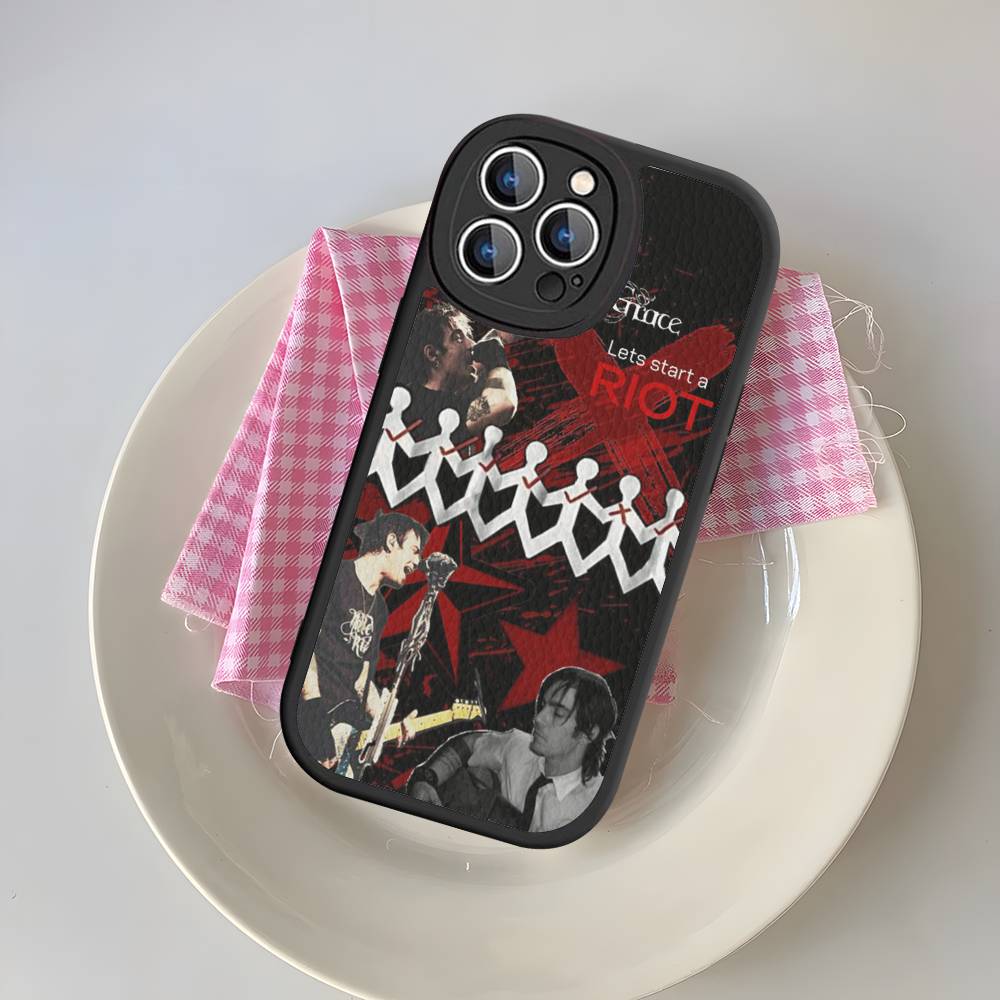 Classic Vintage Three Days Grace Band Phone Case For IPhone 16 15 14 11 12 13 Pro Max Plus Back Leather Shell