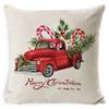 Christmas Pillowcase Gray and White Plaid Office Lumbar Support Home Bedside Cushion Car Neck Cushion