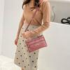 Bag women's summer crossbody shoulder women's bag women's mother shopping and running Jianghu lychee pattern women's bag crossbody bag