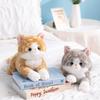 Non-Toxic 50Cm Simulated Cat Dolls Kitten Plush Toy Children Sleeping Pillow Animals Doll Home Decor Toy For Birthday Valentine'S Day Gift