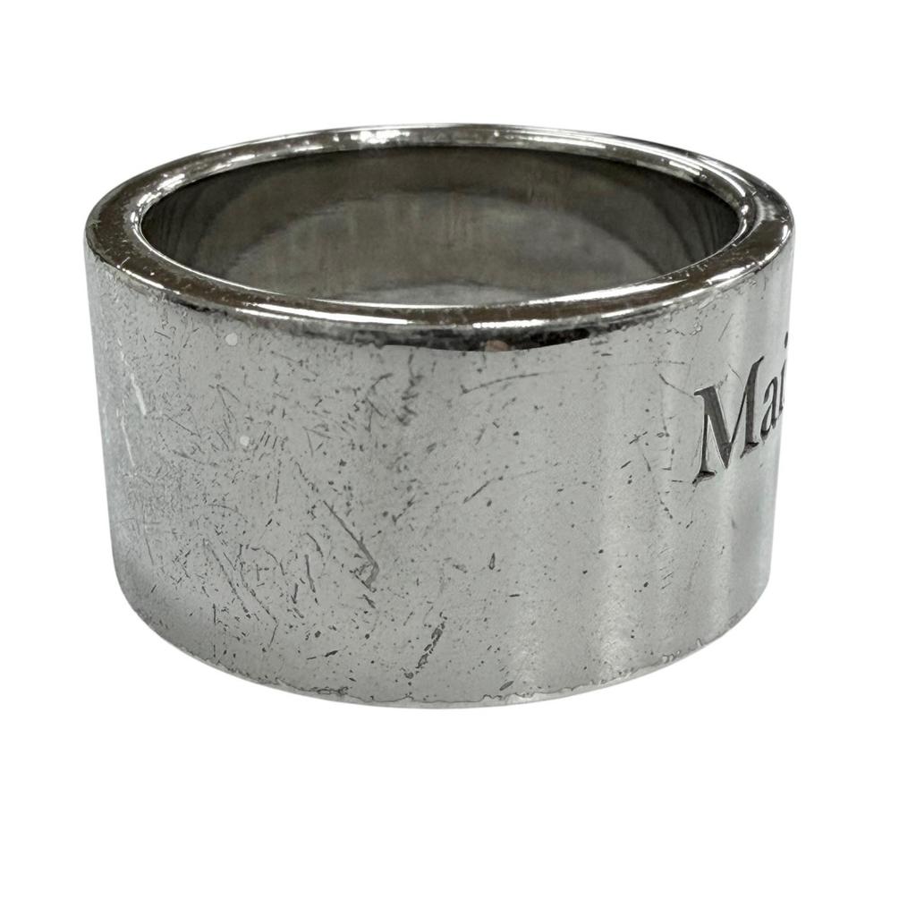 Toller Maison Margiela Ring Ring Logo Gravur Silber 925 Herren SM1UQ0038 Gebraucht
