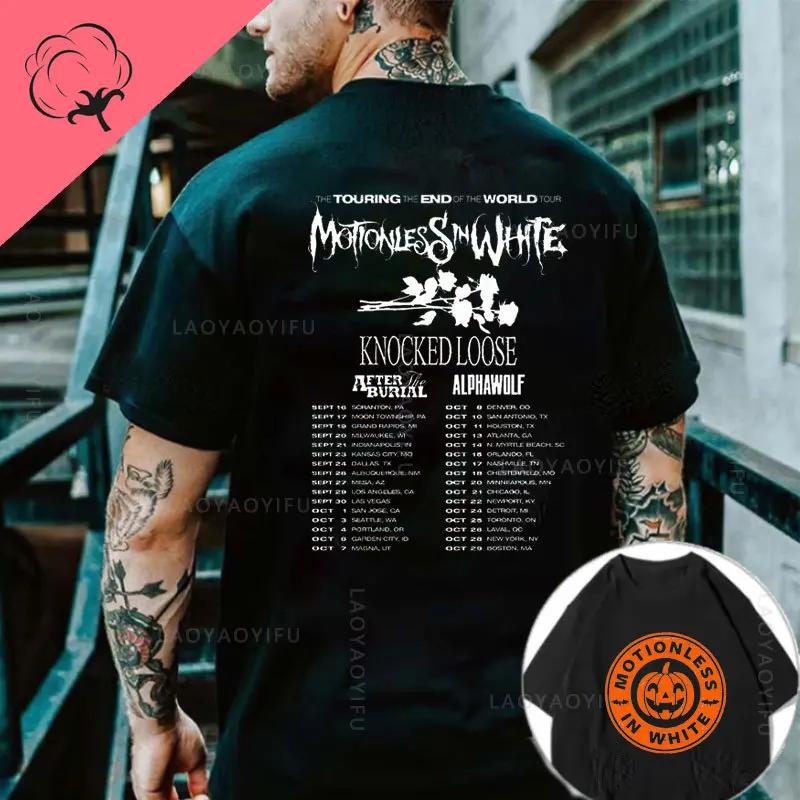 

Motionless in White Theme 100Cotton Summer Cool Fashion Harajuku Tee Men Middle Finger TShirt Metal Rock Short Sleeve TShirt XL