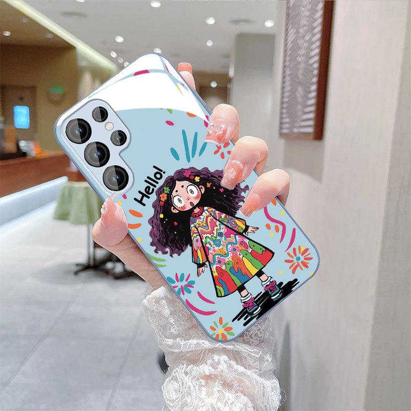 Graffiti Girls Applicable Samsung S24PLUS Mobile Case S23 Girls S22 Skin Friendly A55 Sense A54 All Inclusive A14