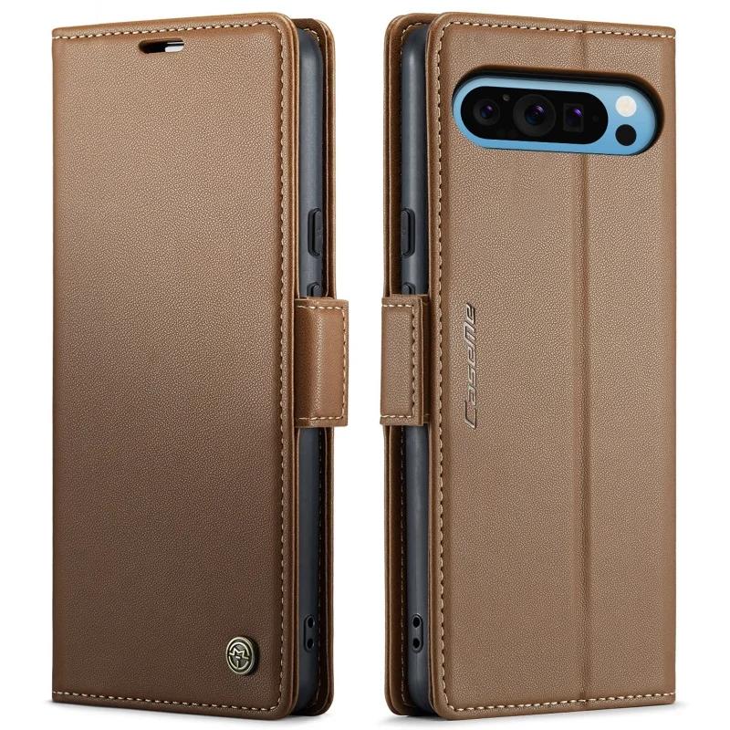 CaseMe PU Leather Magnetic Business Phone Case For Google Pixel 10 Pro XL 9 9a 8 Pro 7A Wallet Flip Case For Google Pixel10Pro