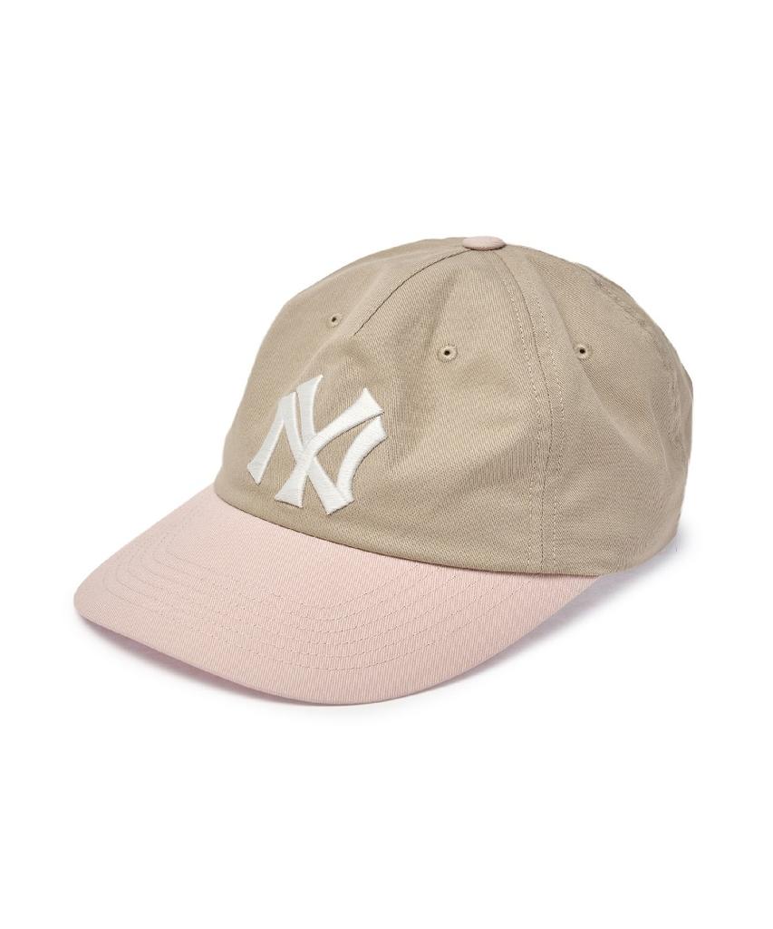 Emelbi Q-Fit Color Block Unstructured Ball Cap Ny (Mg.Sand)