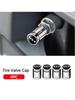 Set of 4 Alloy Car Logo Wheels Tire Valve Dust Covers Tire Stem Covers for Kia Rio Soul Seltos Forte K5 K3 Niro Sorento Stinger VG4