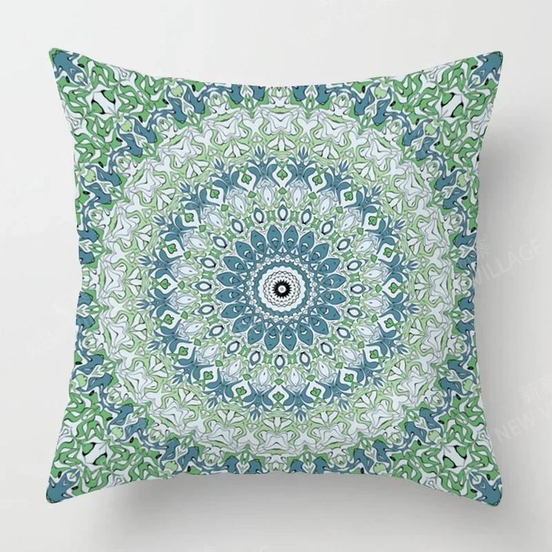 Jesienne Dekoracje Domu Jesienna Poszewka na Poduszkę do Salonu Sofa Boho Poszewka na Poduszkę Mandala