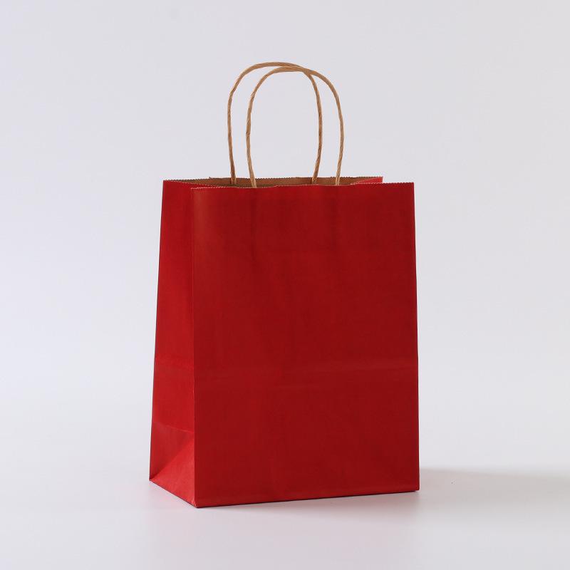 

Настраиваемая крафтовая бумажная сумка-тоут для подарков, ювелирных изделий, одежды и упаковки для еды на вынос 15x21x8cm