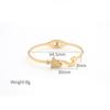 Stylish And Exquisite Matte Diamond-Encrusted Fox Bracelet, Simple Personality, Titanium Steel Spring Buckle Bracelet For Women
